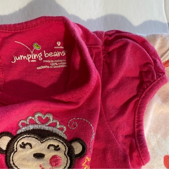 Jumping Beans Pink Girls Embroidered Dancing Monkey Crown Wand Mommy’s Princess - Picture 9 of 9